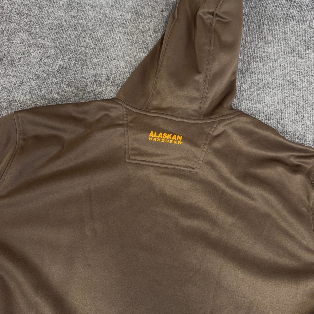 Alaskan Hardgear Duluth Trading Hoodie Men 3XL Brown Graphic Logo Fleece NEW - Picture 11 of 12